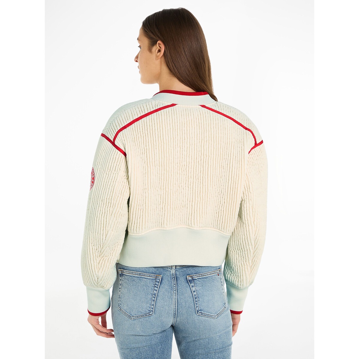 TOMMY HILFIGER<br>Jaqueta curta com botões de pressão