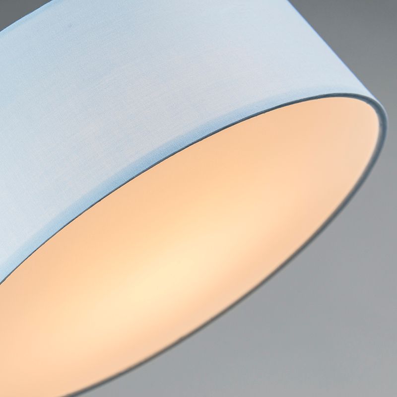 Plafondlamp blauw 30 cm incl. LED - Drum LED