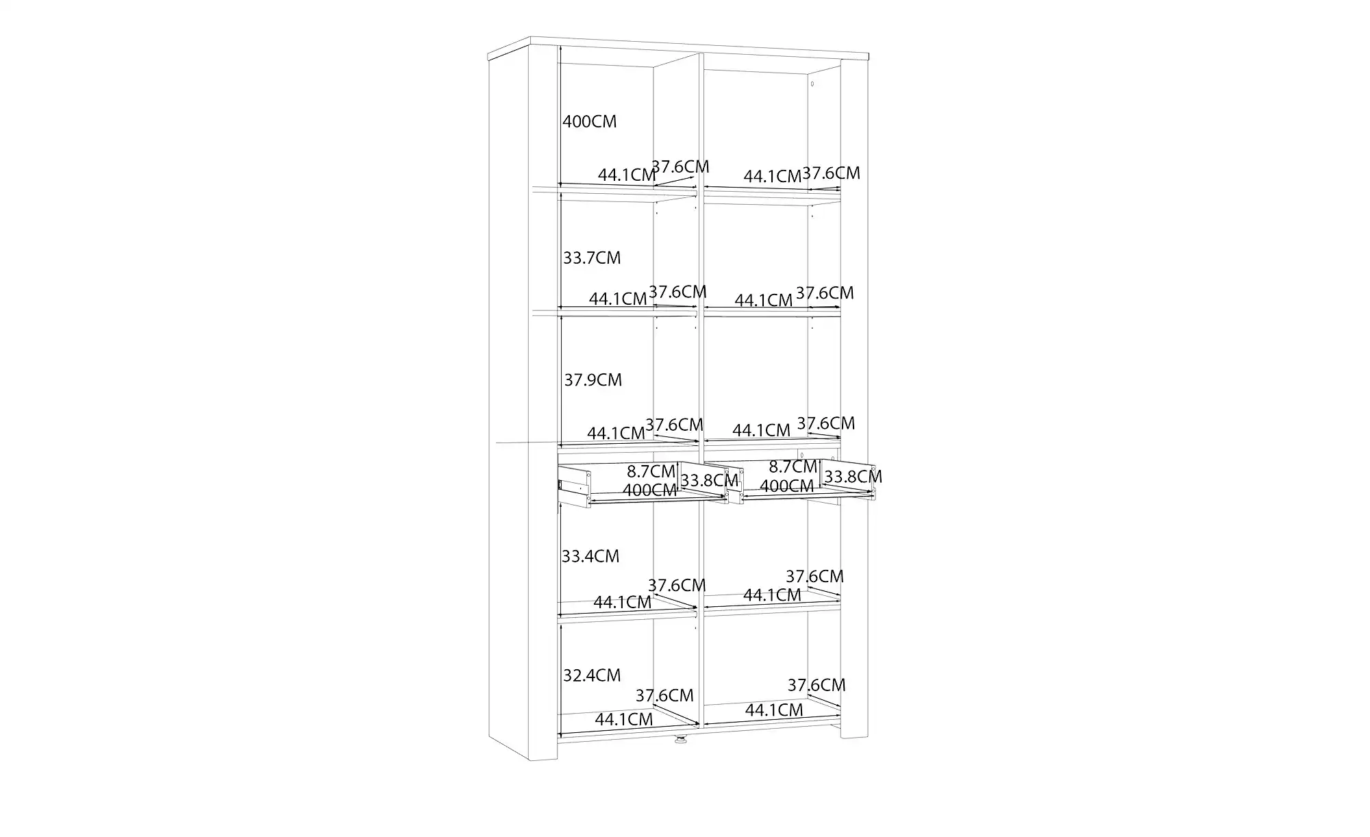 Doppelvitrine Toneo