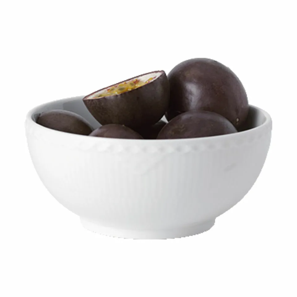 Royal Copenhagen Hvid Halvblonde Skål