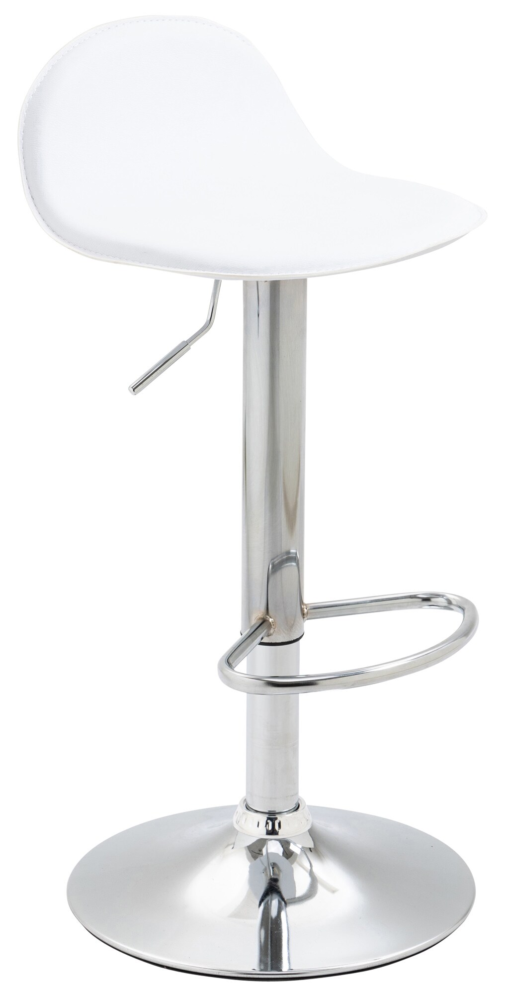 CLP 2er Set Barhocker Lana V2 Mit Kunstlederbezug I 2 x Höhenverstellbarer Barstuhl Mit Lehne