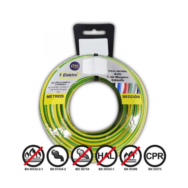 Fio Elétrico Flexível 2,5Mm Bicolor 50Mts Libre de Hal