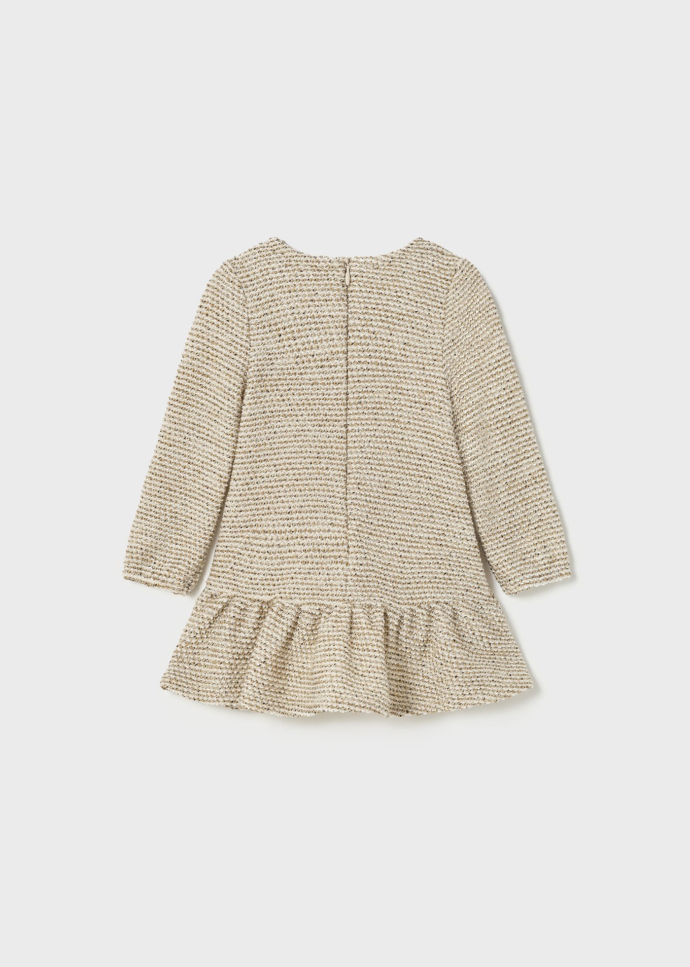 Vestido infantil com detalhe de babado