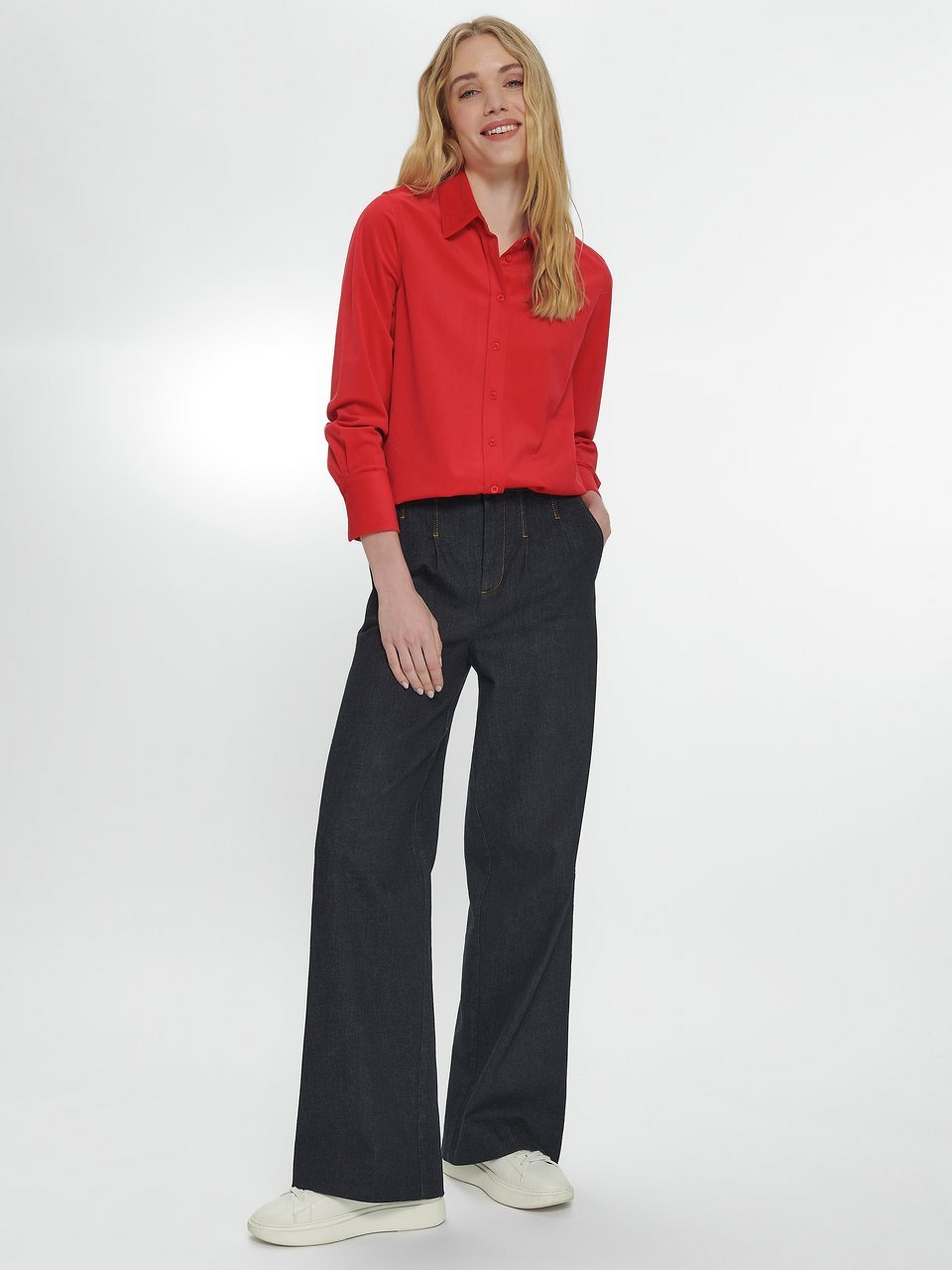 Cord-Bluse