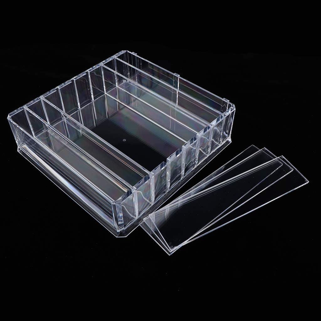 (Gr. L) Acryl Beauty Make Up Organizer Aufbewahrungsbox Verstellbar - Transparent