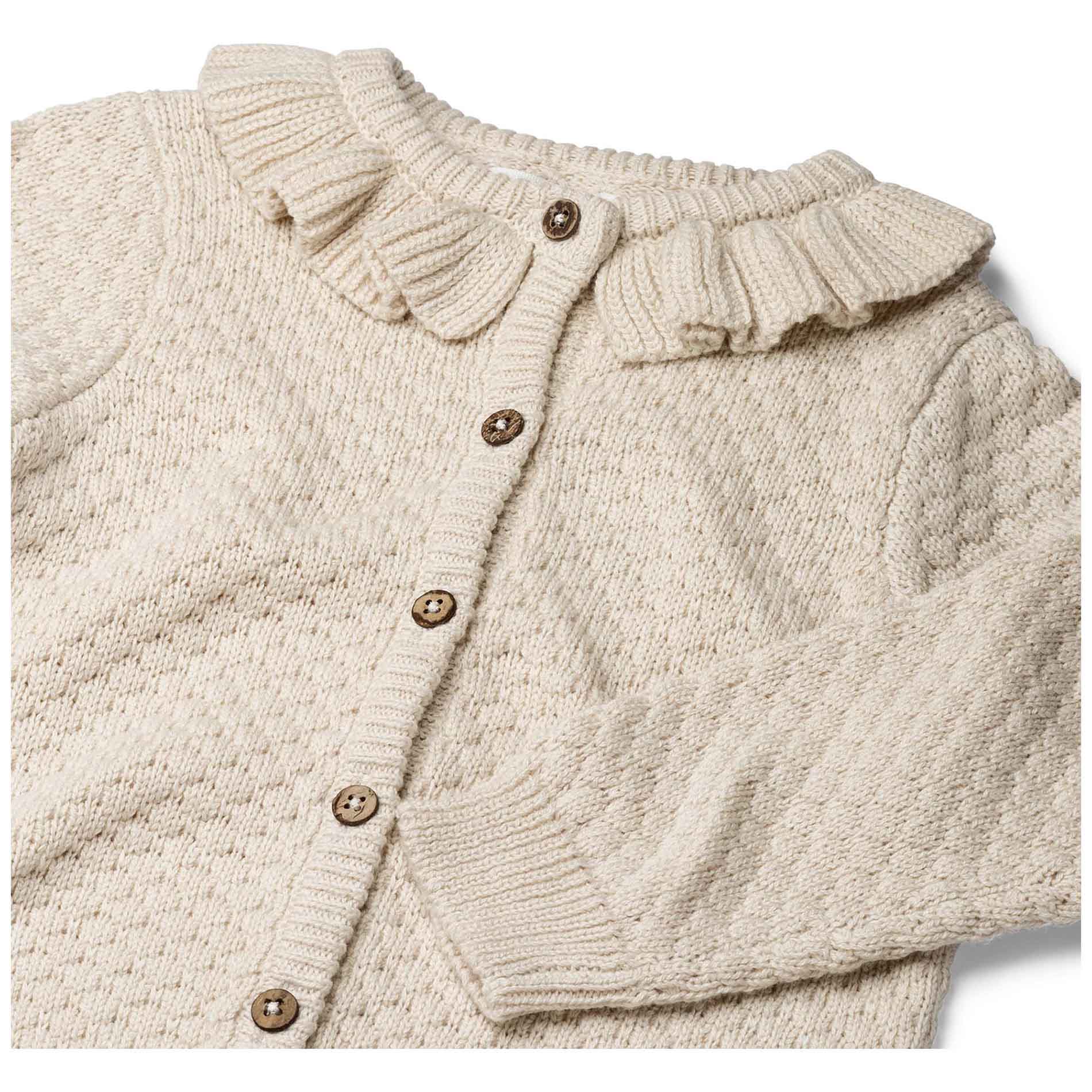Prénatal baby vest lange mouwen effen bruin