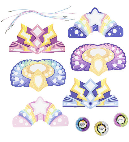 Tiger Tribe Kreas?t - Glitter Goo Crowns - Super Rainbow