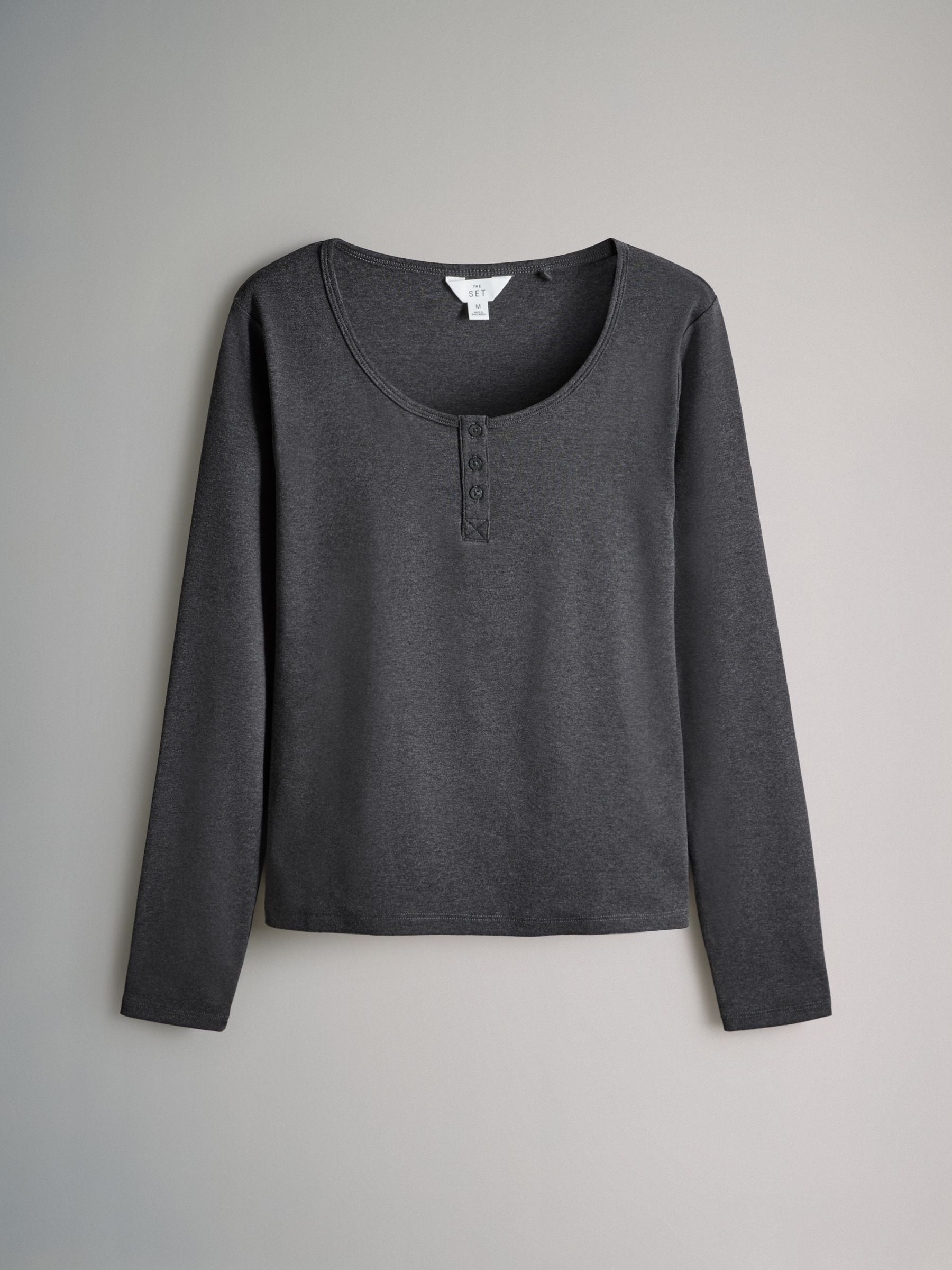 The Set 2 Pack Henley Pyjama's met lange pijpen