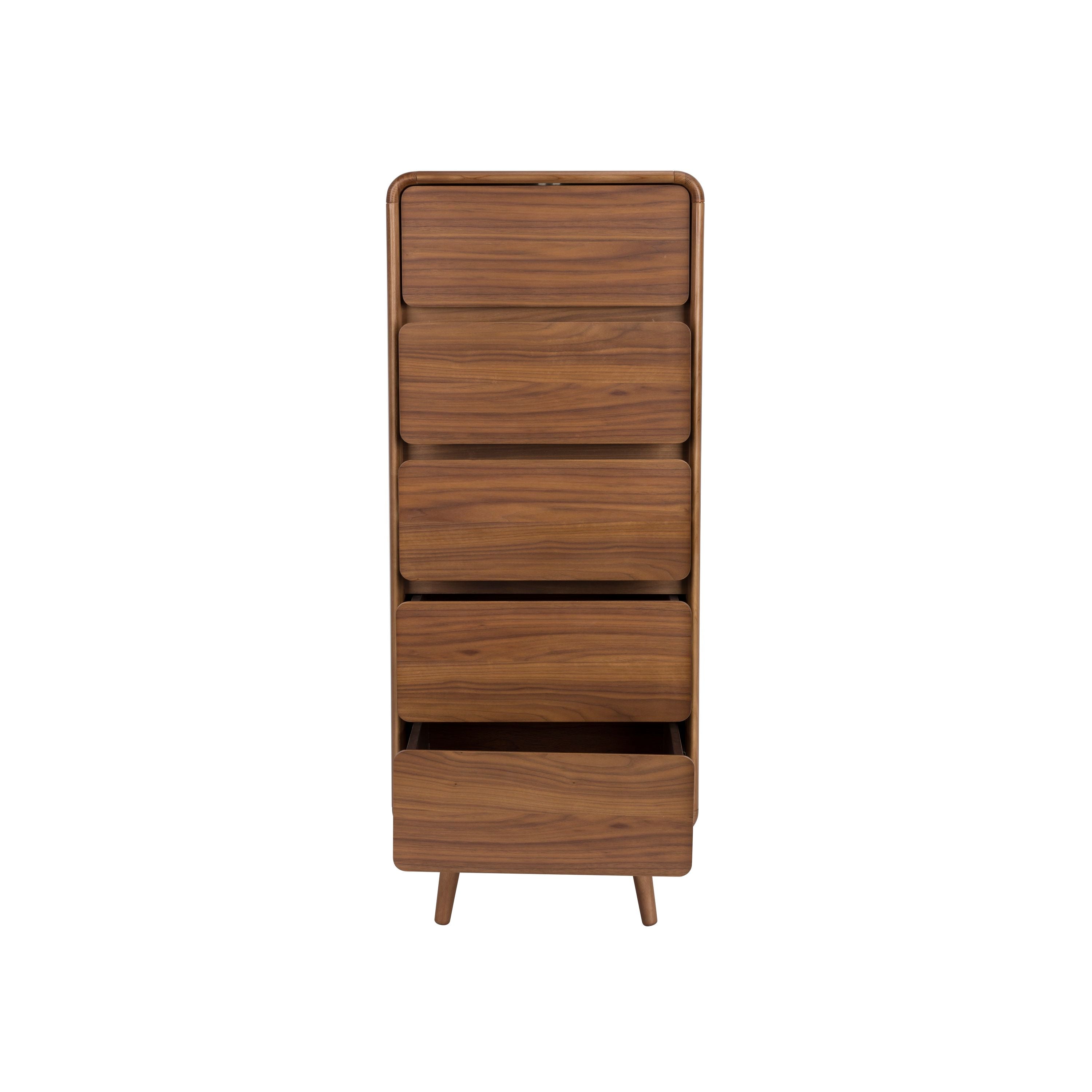 Zuiver Rise Kast| Ladekast Hout Walnoot - Bruin