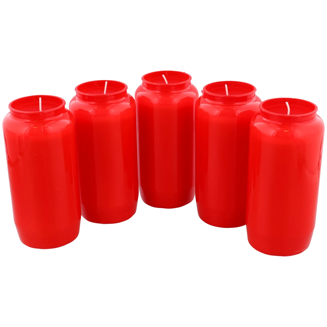 Bougies funéraires rouges