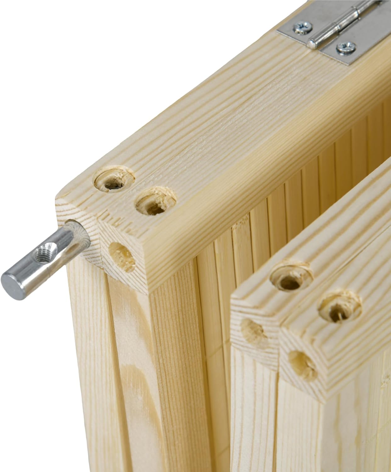 HOMCOM Paravent 4-teilig 180 x 180 cm Faltbar Raumteiler Trennwand aus Bambus, Stellwand Sichtschutz Raumtrenner für Wohnzimmer Schlafzimmer Natur MB3801426