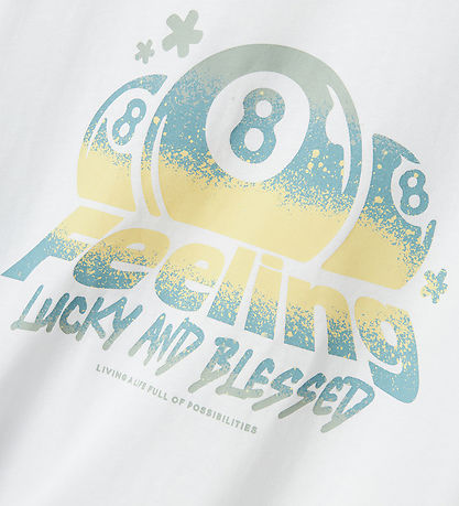 LMTD T-Shirt - NlmFeelin - Bright White