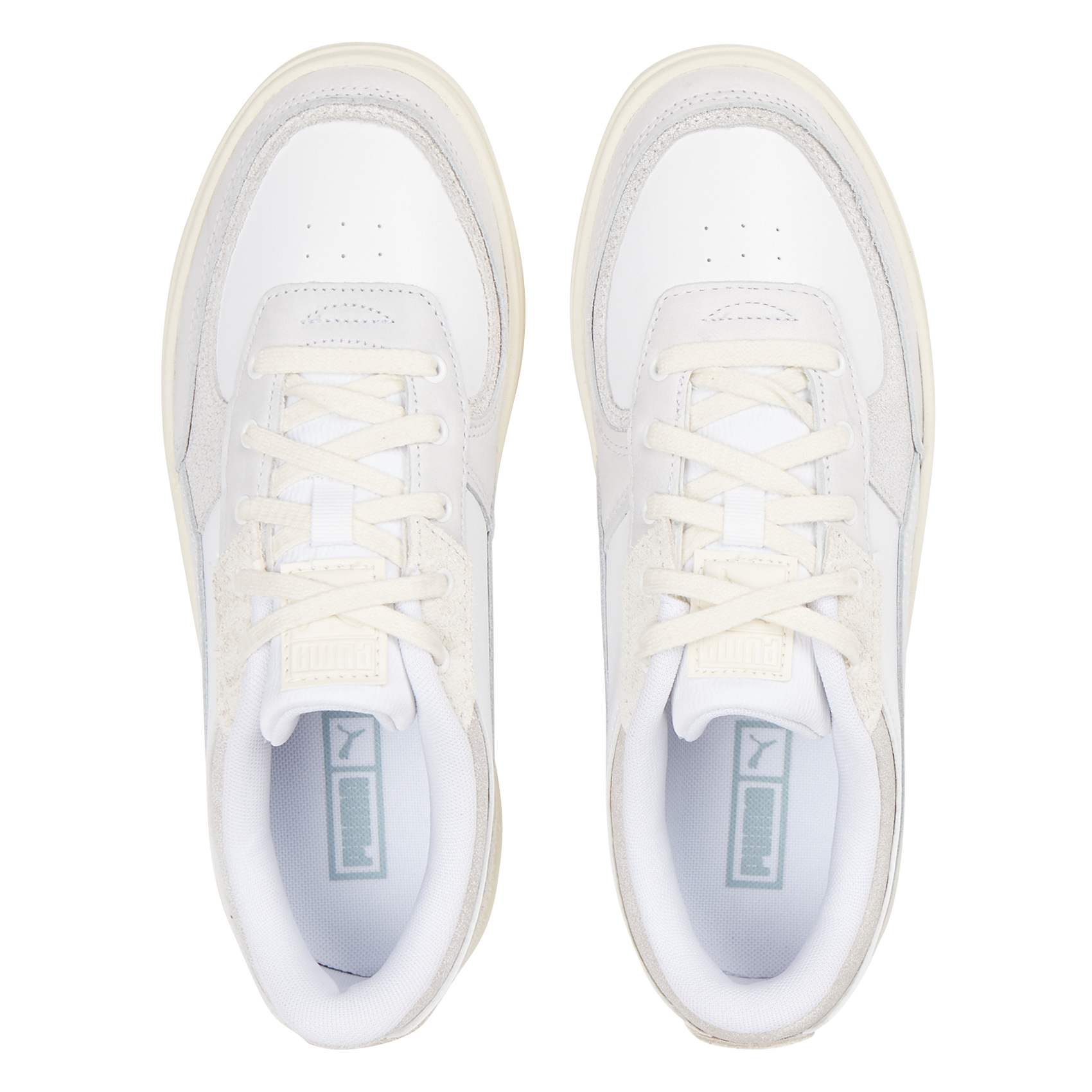 CALI DREAM THRIFTED W - Baskets basses compensées| Blanc