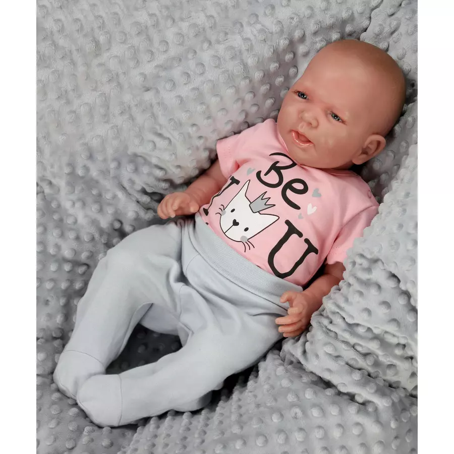 TupTam Baby Kurzarm Body mit Aufdruck Spruch 5er Pack beigerosa