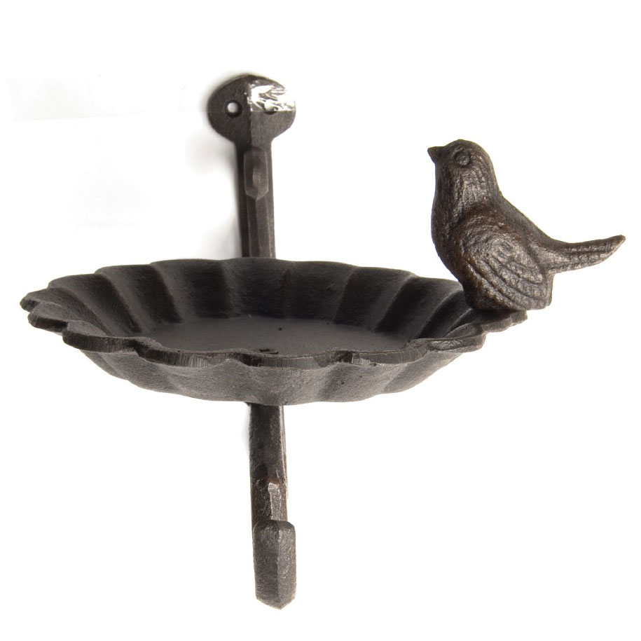 Vogeltränke mit Wandhalter, antik-braun, B 28 cm, H 15 cm günstig bestellen