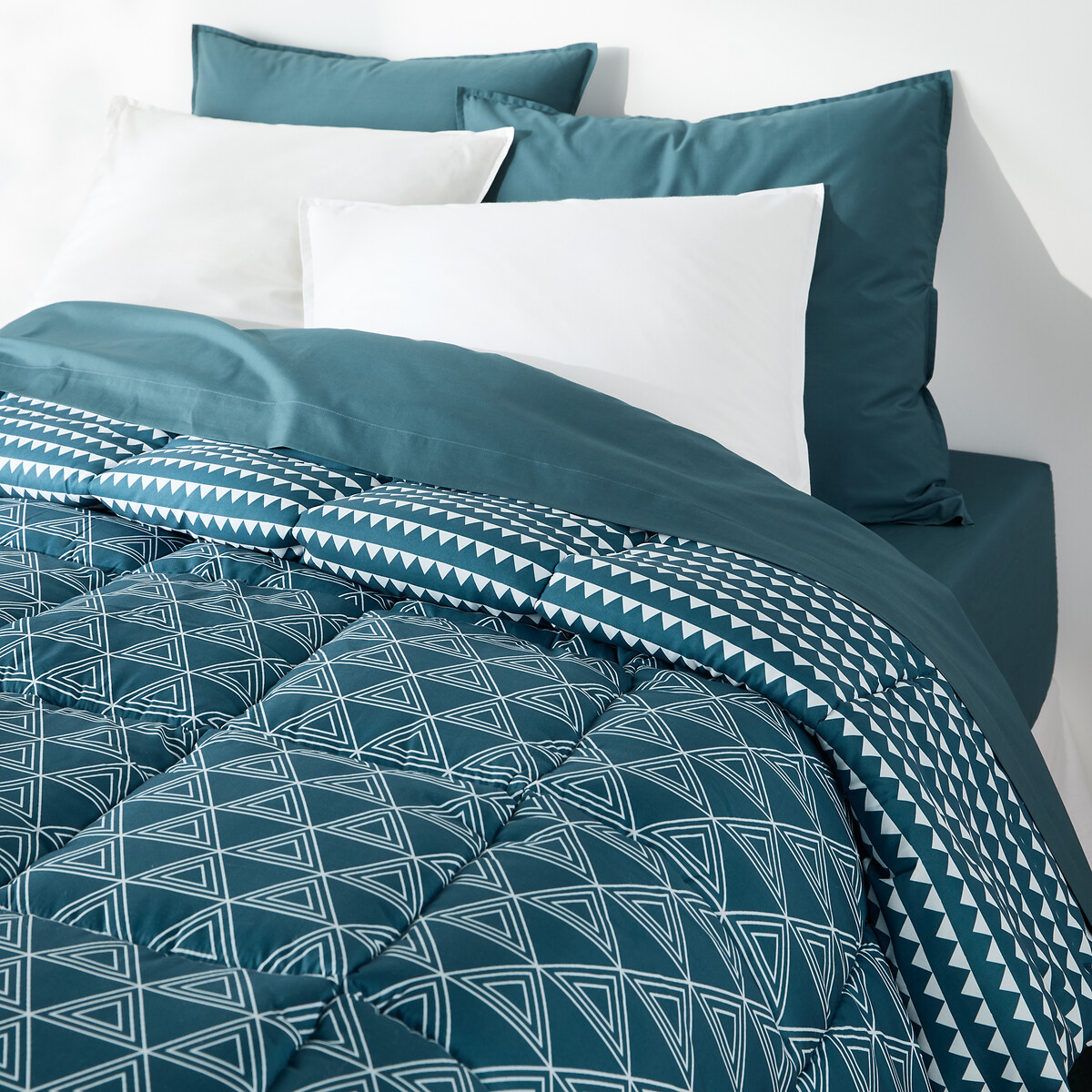 LA REDOUTE INTERIEURS<br>Edredom estampado em microfibra reciclada, Ilka