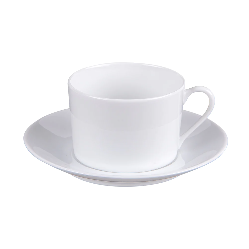 Ensemble déjeuner Savoie en porcelaine blanche (lot de 2) Table passio