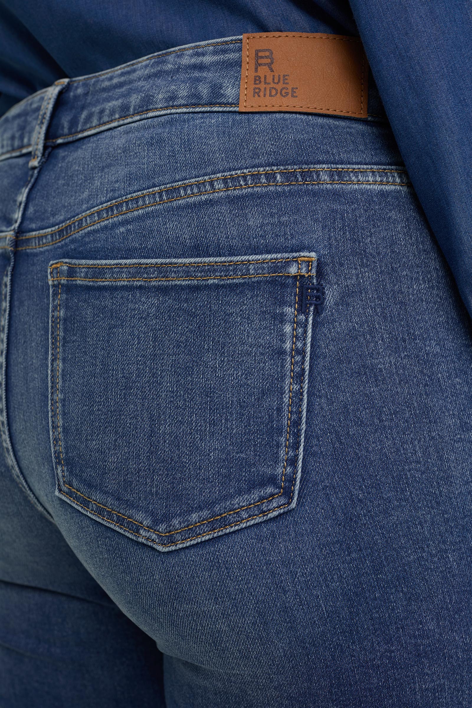 mid rise superskinny jeans - Curve Blue Ridge Blauw