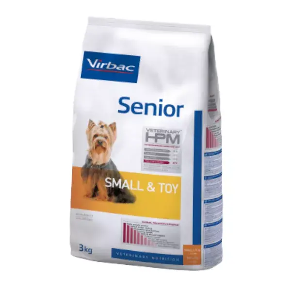 Ração Virbac Veterinary hpm para Cães Idosos de Pequeno Porte (-10kg +10 anos) e de Pequeno Porte (-5kg +12 anos) - 3kg