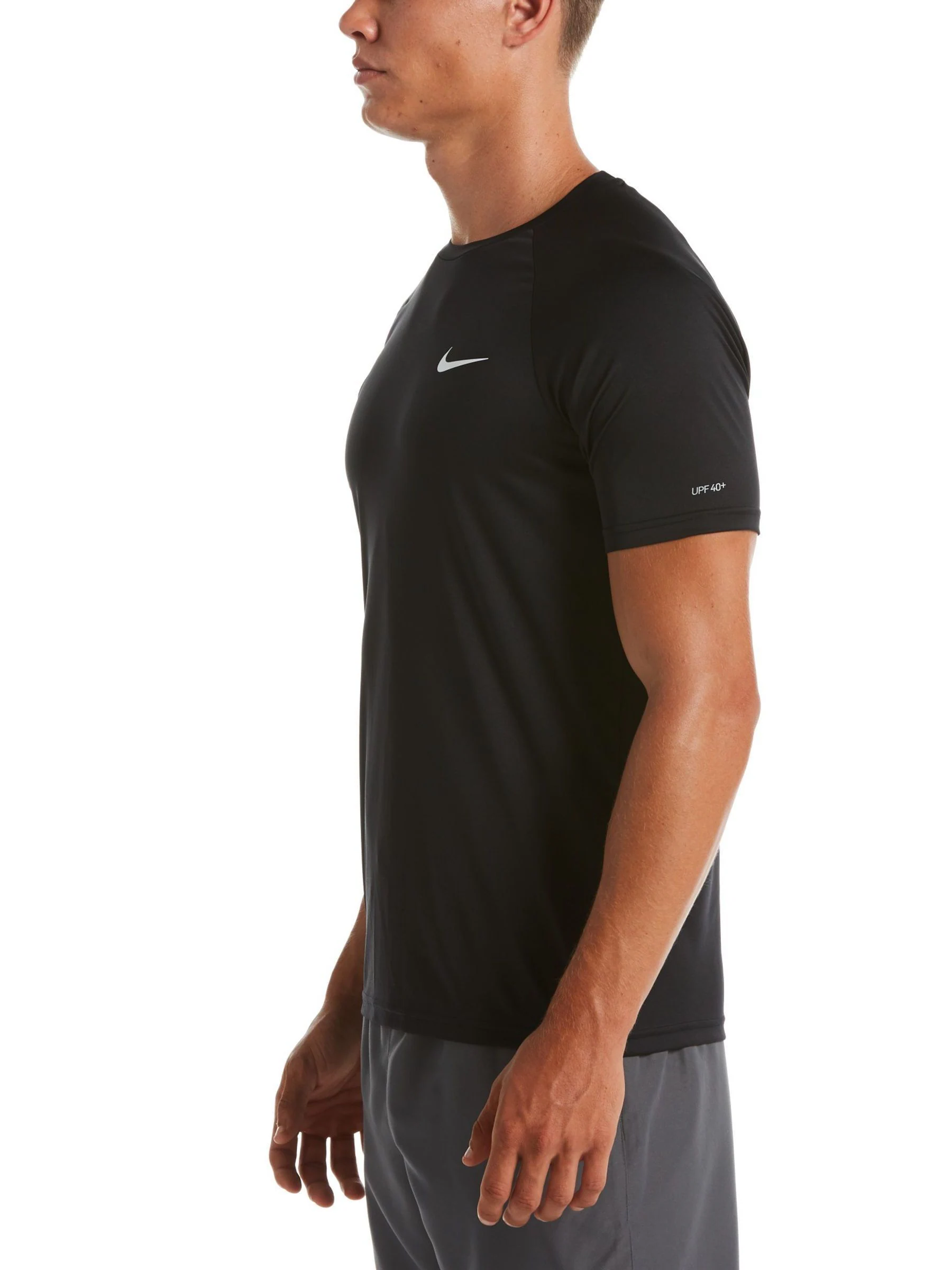 Zwart - Nike Hydroguard zonbeschermend surfhemd met korte mouwen