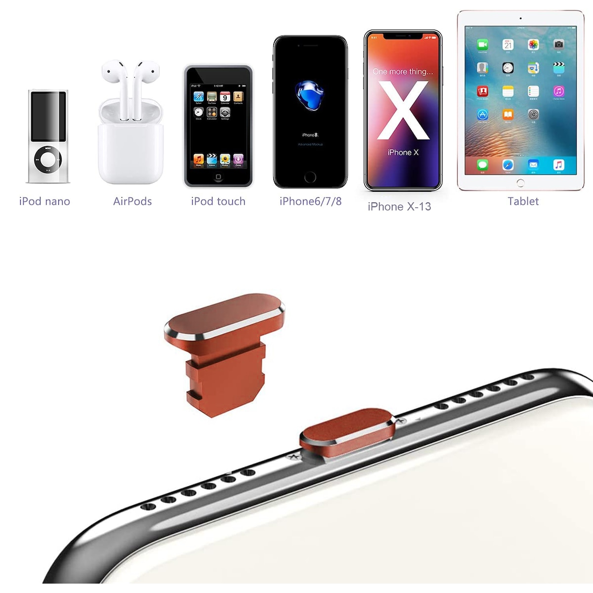 Beskyttelsesdeksel for iPhone Støvtett plugg