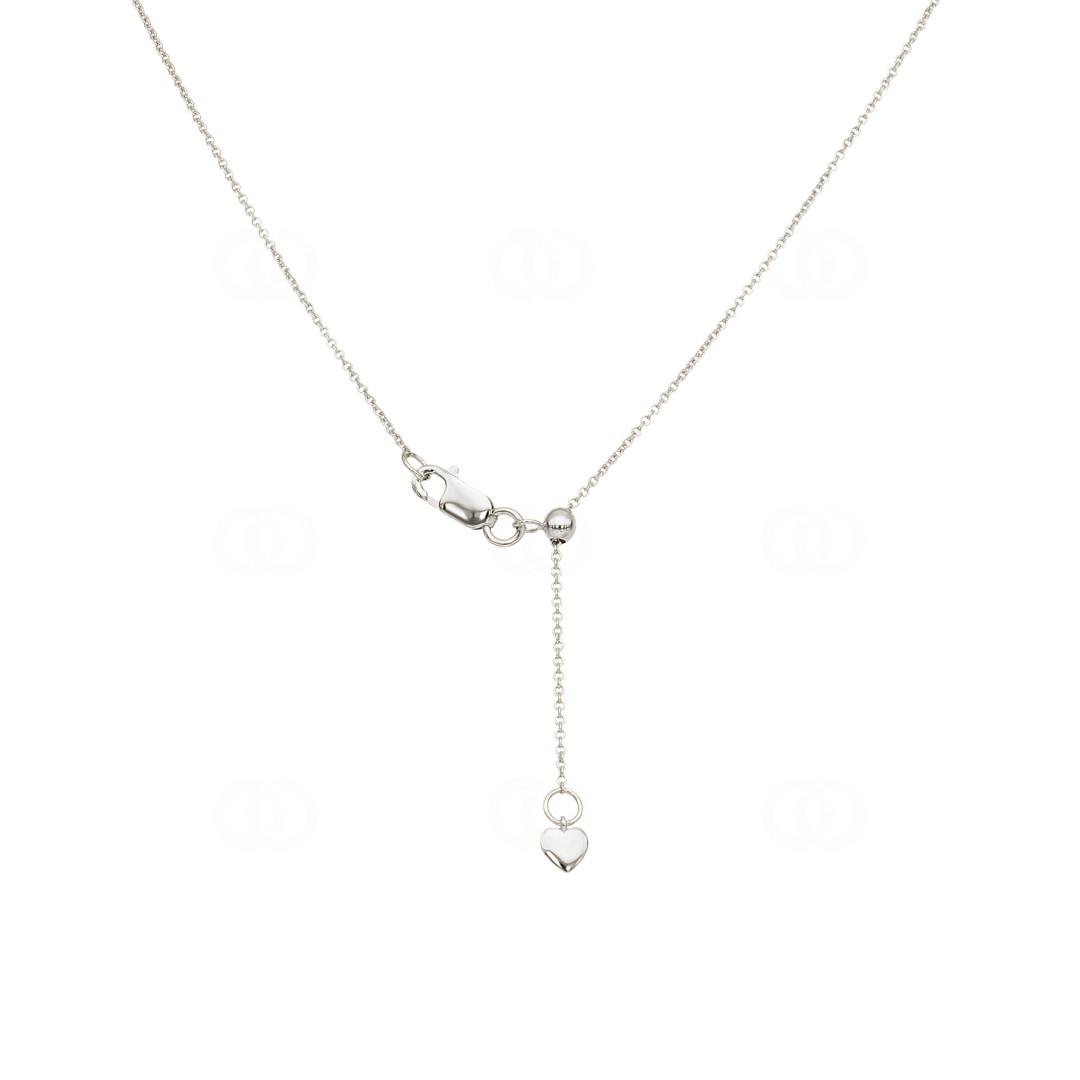 0.33 Karat Diamantencollier 750/18 K Weissgold