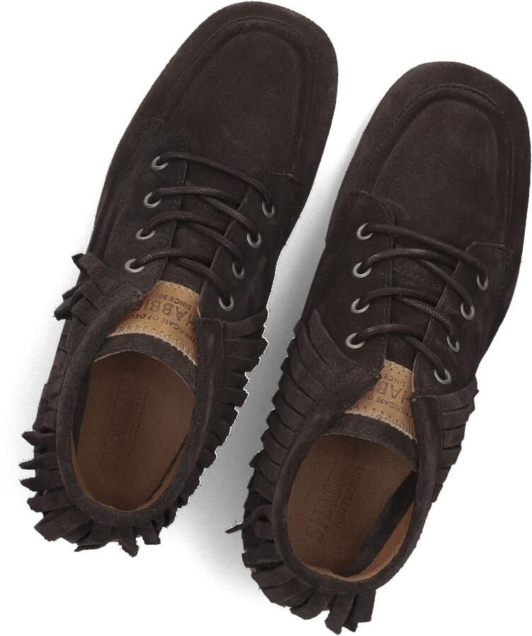 SHABBIES Veterschoenen Dames Ciska Frina Maat: 39 Materiaal: Suède Kleur: Bruin