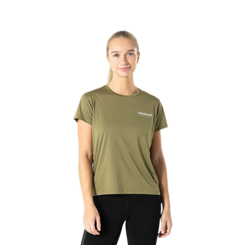 liiteguard ground tech loebe t shirt dame 1140 lg1057 dusty green