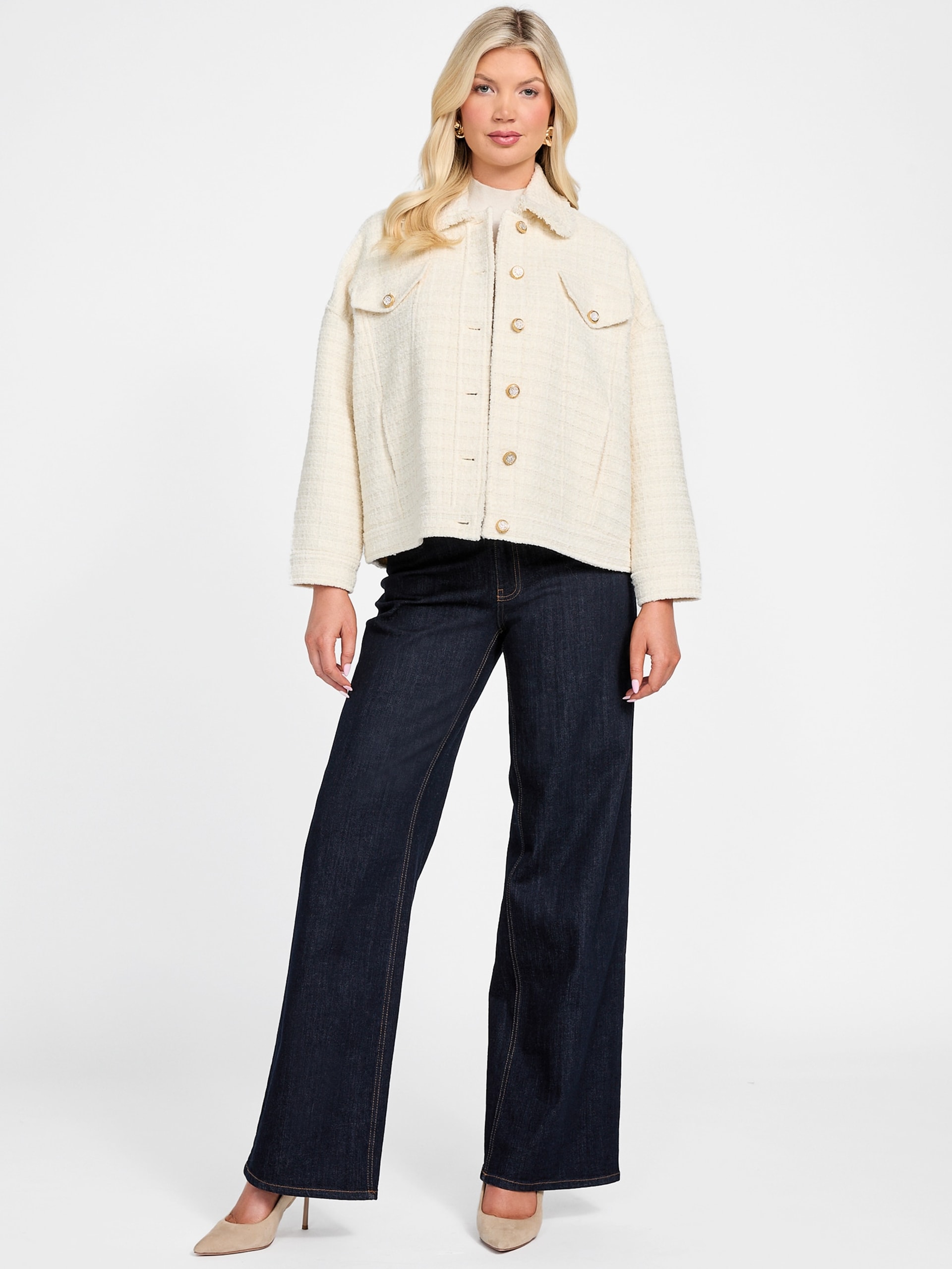 Jaqueta de tweed oversized Eco Sue