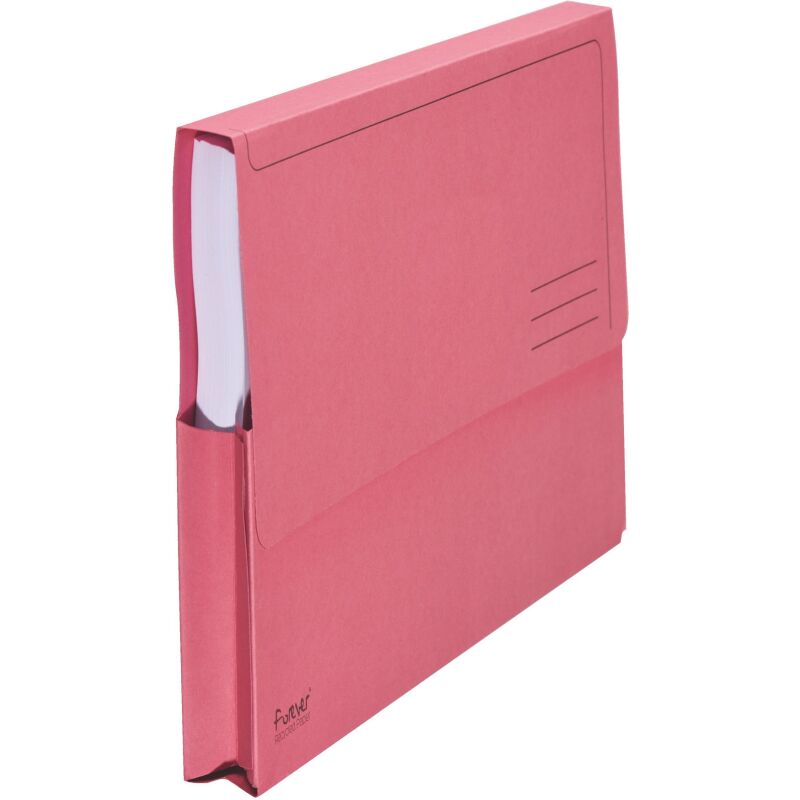 Chemise pochette Forever à soufflet carte Exacompta 24 x 32 cm couleurs assorties - Paquet de 10