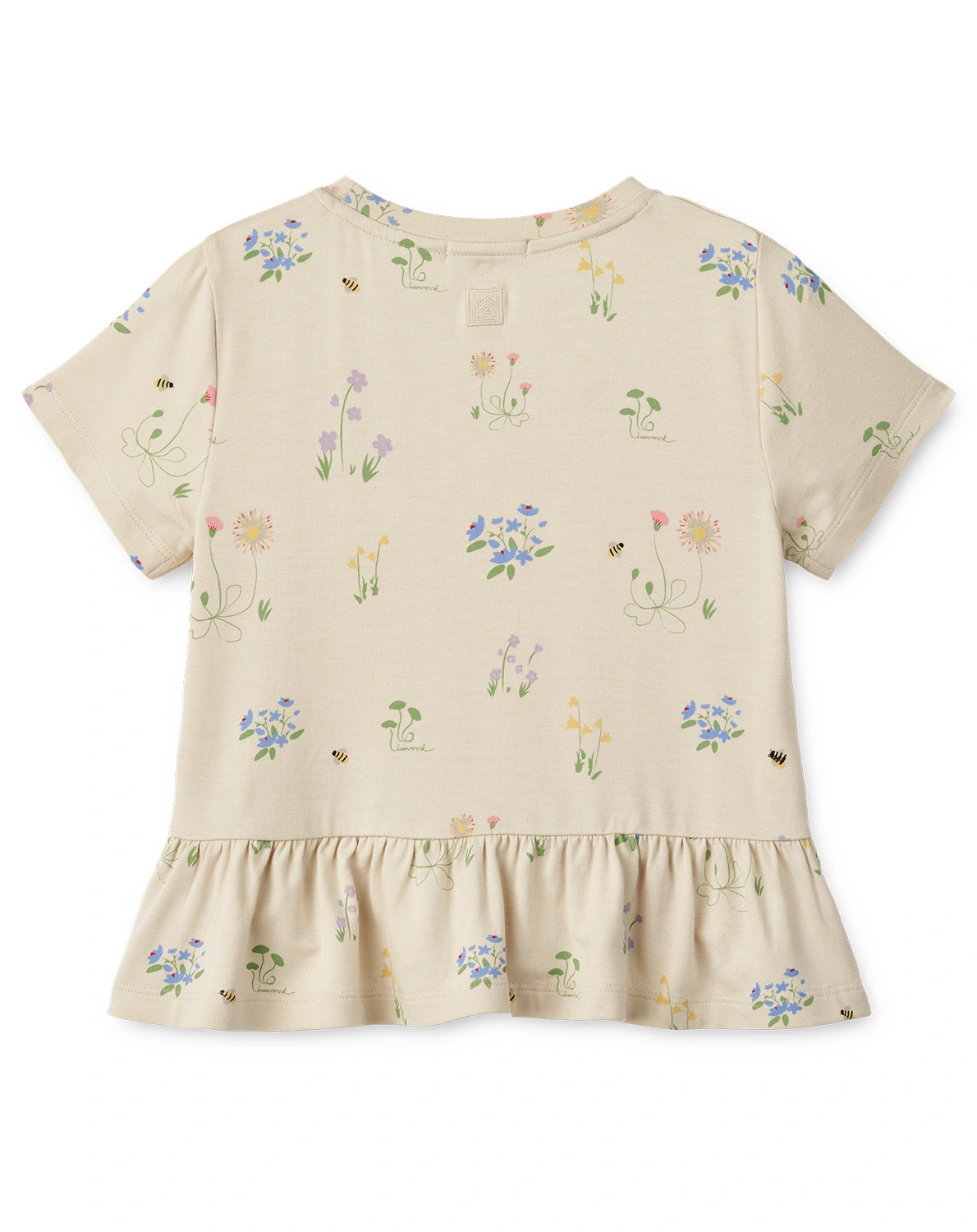 T-Shirt MARGIT FLORA in sandy