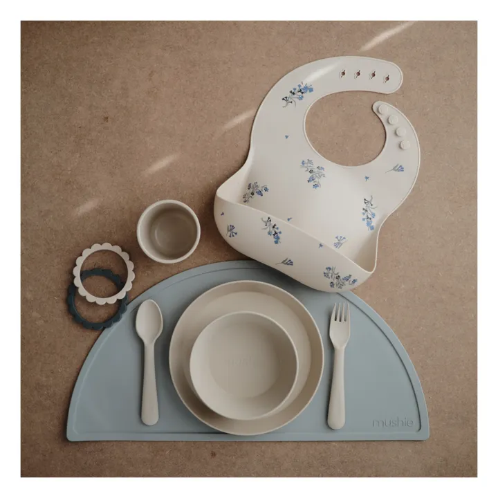 Mushie Cuillères en silicone - Set de 2 | Ivoire