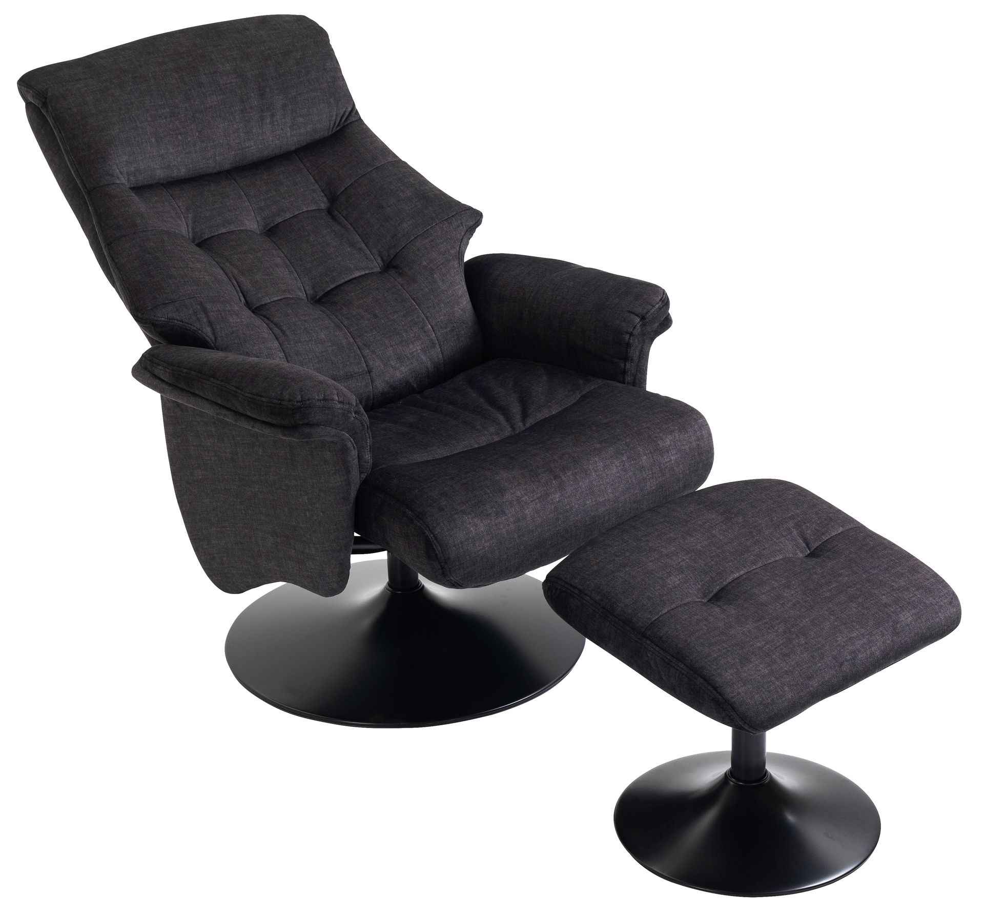Relaxsessel IDA 2er Set grau-charcoal