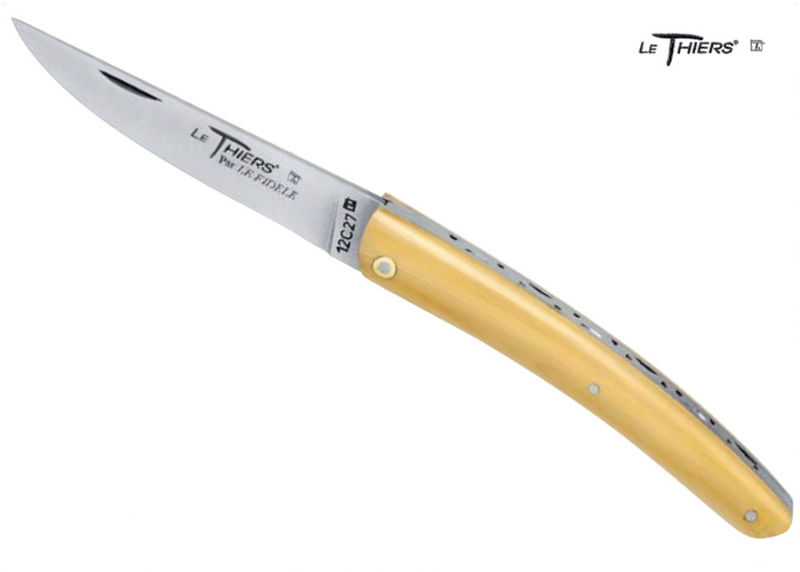 Couteau Le Thiers avec un manche en Bois de buis