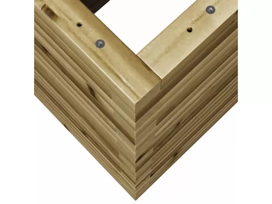 Jardinière bac lit surélevé bois marron 90 x 40 x 68.5 cm 02_0037990