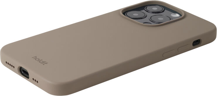 HoldIt Silicone Case iPhone 14 Pro Mørkebrun
