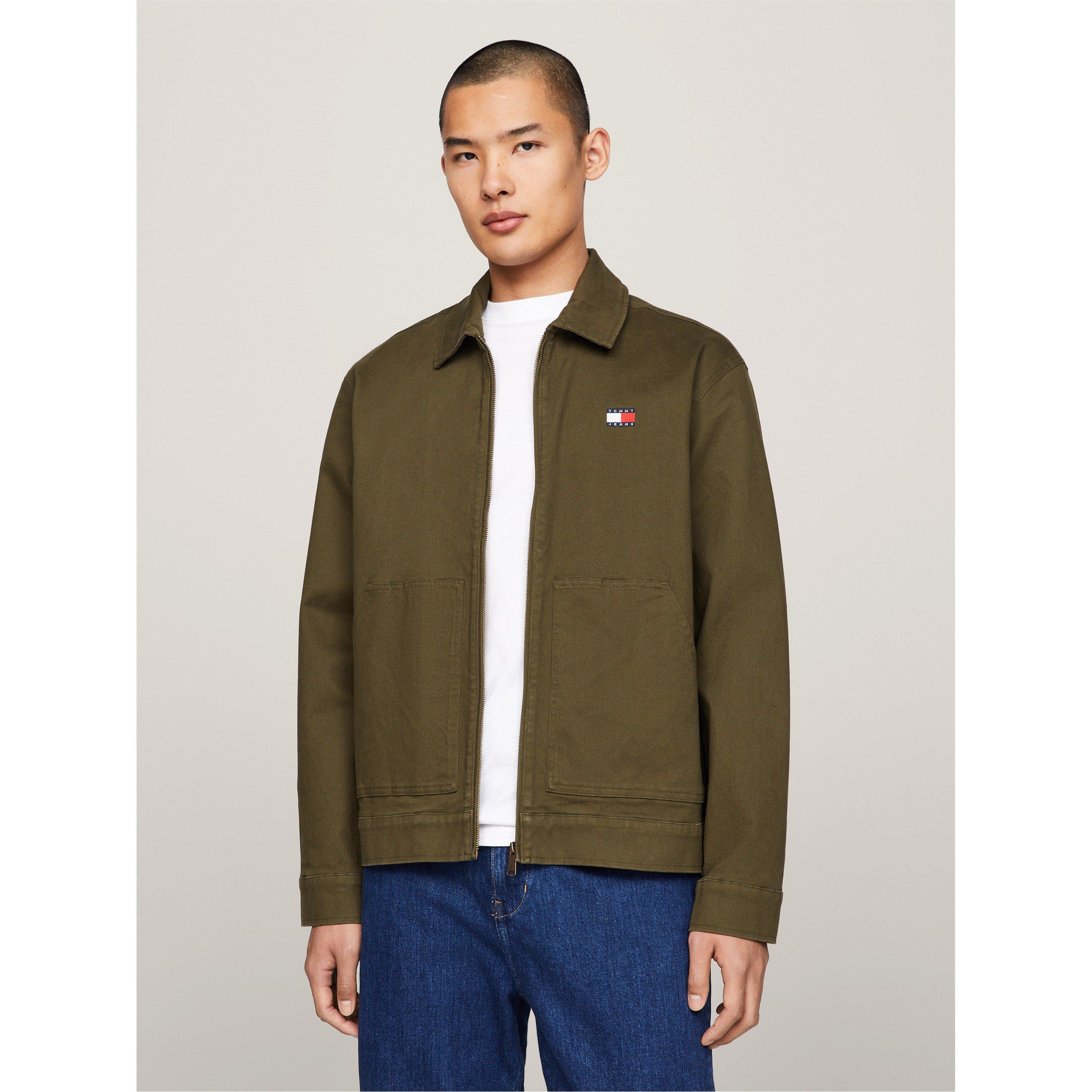Tommy Jeans Zip-Thru Logo Embroidery Trucker Jacket