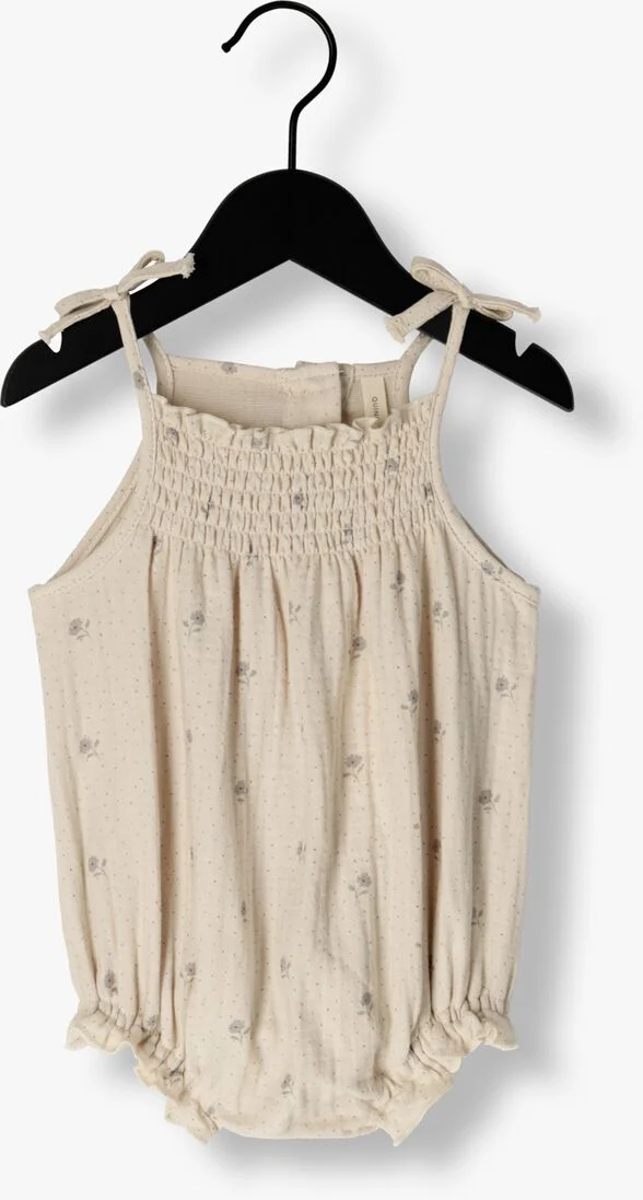 QUINCY MAE beige quincy mae  betty romper sweet pea