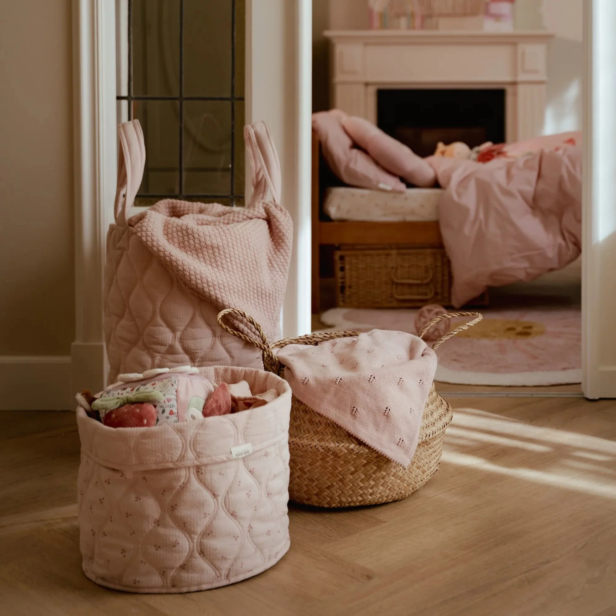 Opbergmandje medium - Roze - Essentials