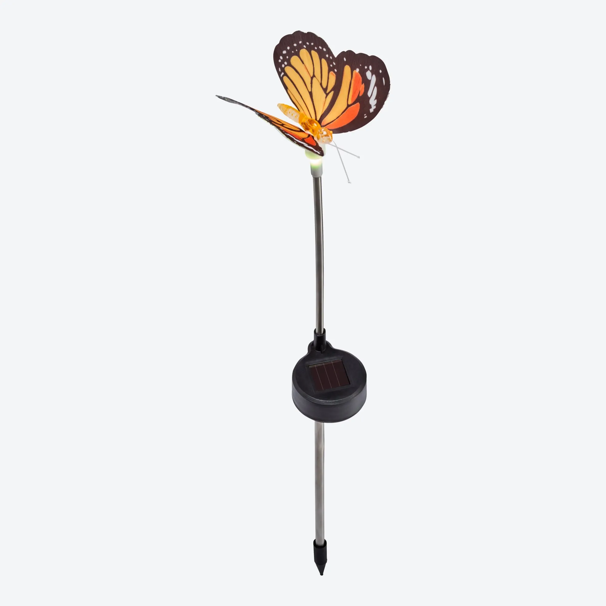 Solar-Stecker mit Schmetterling, ca. 12x12x38cm