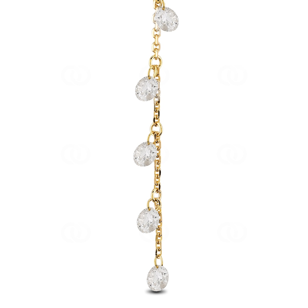 Collier mit Anhänger 750/18 K Gelbgold mit Diamanten 0.48 ct H/si by CHRISTIAN