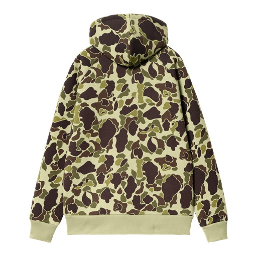 Carhartt WIP Car-Lux Hooded Jakke, Camo Duck Green/Turmeric, L
