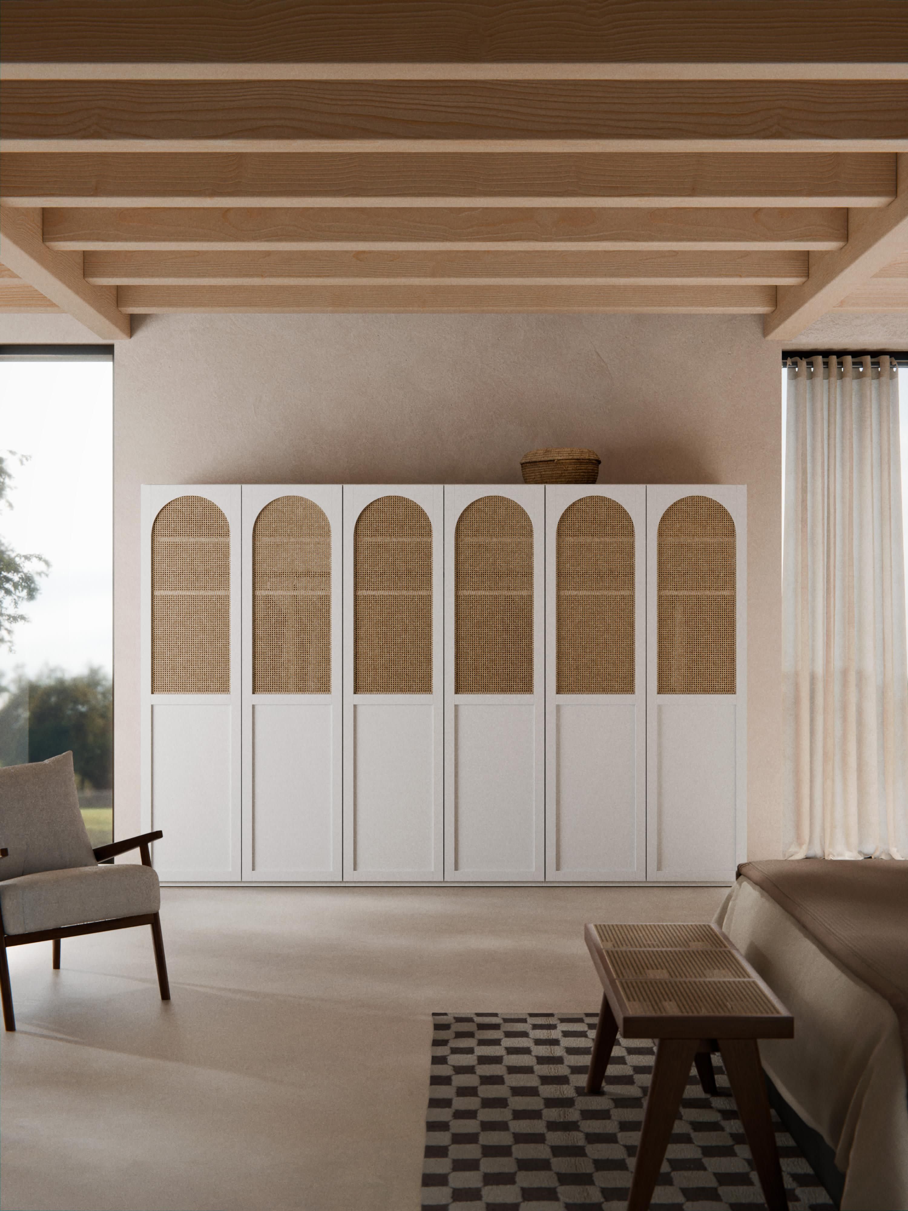 Modulaire draaideurkast Jeanne, 300 cm breed, diverse opties