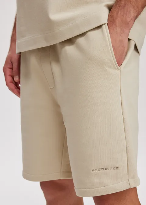 Oversized korte broek off-white (ECRU)