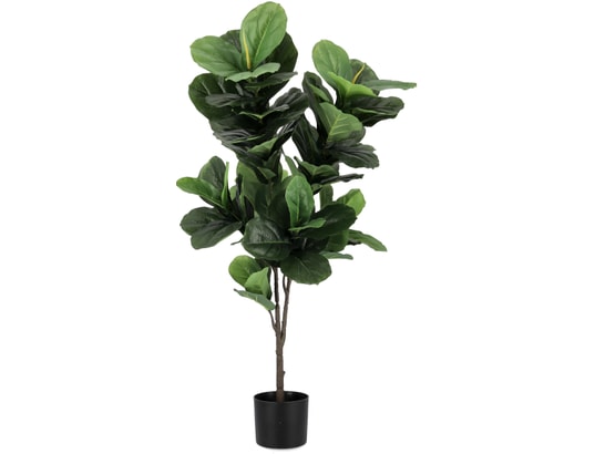 BIZZOTTO - Plantes et fruits déco 4 Figuiers Lyrata 72 feuilles h120 cm