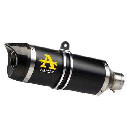 Silencieux Arrow THUNDER ALU DARK EMBOUT CARBONE - Noir