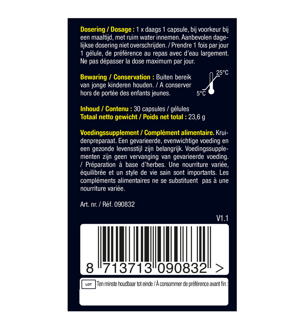 Lucovitaal Cannabis Sativa & Valeriaan (30 capsules)