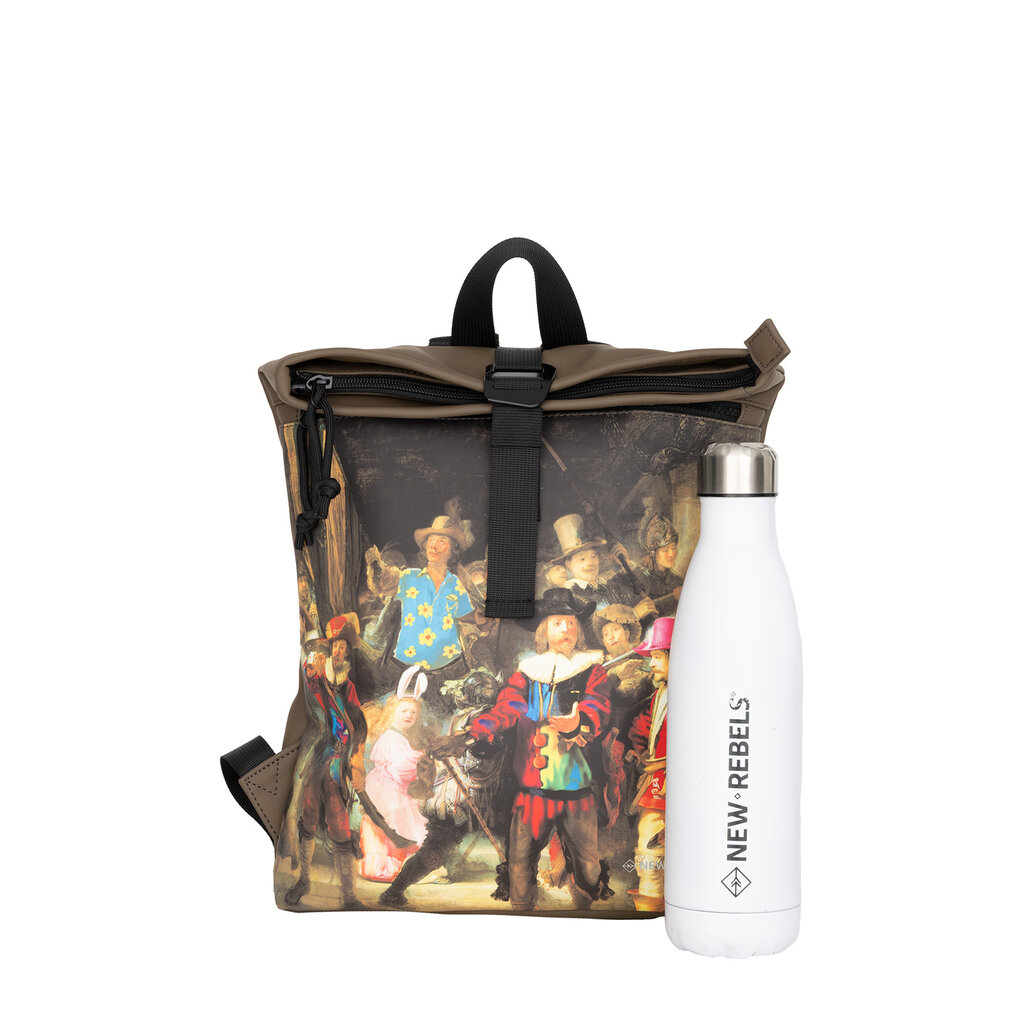 New Rebels Mart Art Los Angeles Rolltop Backpack Mini Nachtwacht