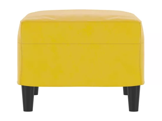 Repose-pied Jaune 60x50x41 cm Velours