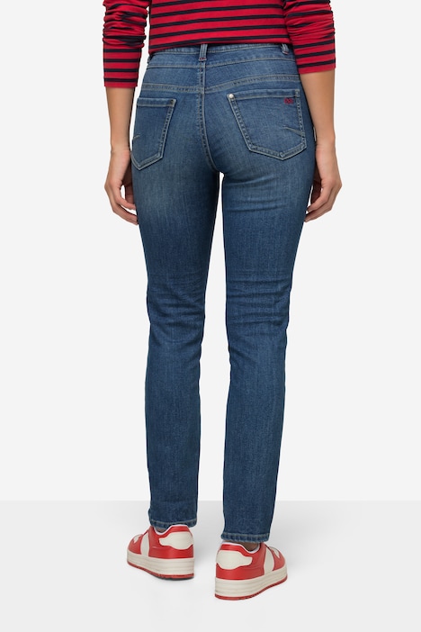 Slim-Jeans, 5-Pocket, Stretch-Komfort, Saum-Umschlag
